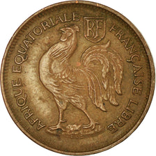 Coin, French Equatorial Africa, 50 Centimes, 1943, Pretoria, EF(40-45), Bronze