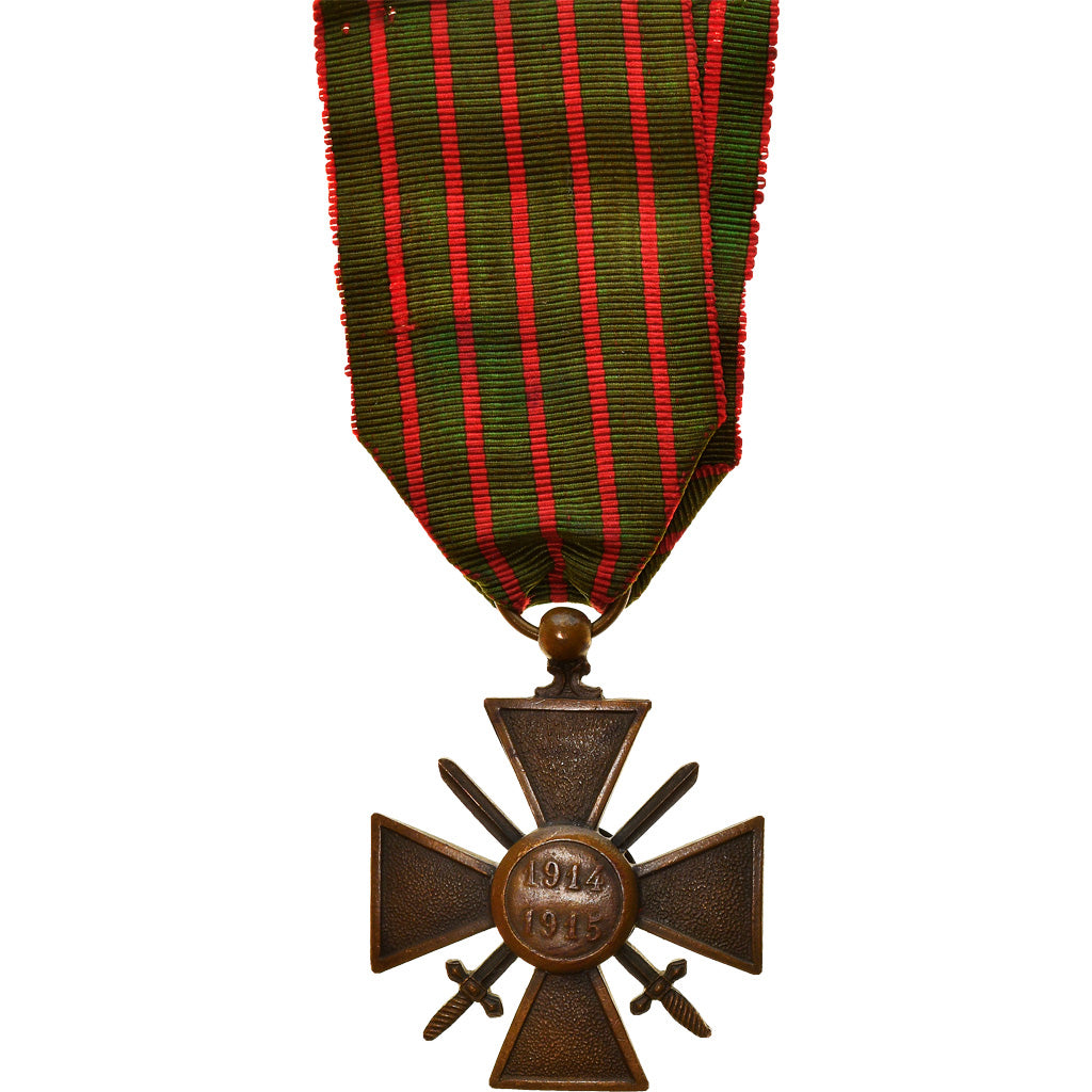 France, Croix de Guerre, Médaille, 1914-1915, Good Quality, Bronze, 37.5