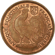 Coin, French Equatorial Africa, 50 Centimes, 1943, Pretoria, MS(60-62), Bronze