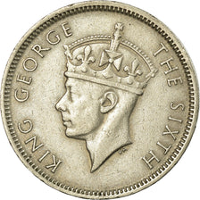 Münze, Mauritius, George VI, 1/2 Rupee, 1950, SS+, Copper-nickel, KM:28