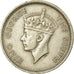Münze, Mauritius, George VI, 1/2 Rupee, 1950, SS+, Copper-nickel, KM:28