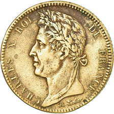 Coin, FRENCH COLONIES, Charles X, 10 Centimes, 1827, La Rochelle, EF(40-45)