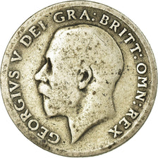 Coin, Great Britain, George V, 6 Pence, 1914, F(12-15), Silver, KM:815