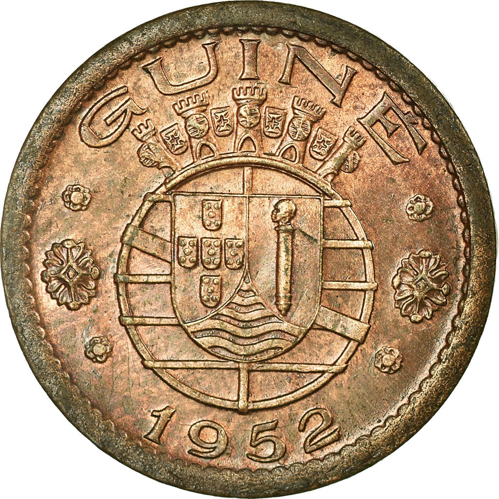 Coin, Guinea-Bissau, 50 Centavos, 1952, MS(63), Bronze, KM:8
