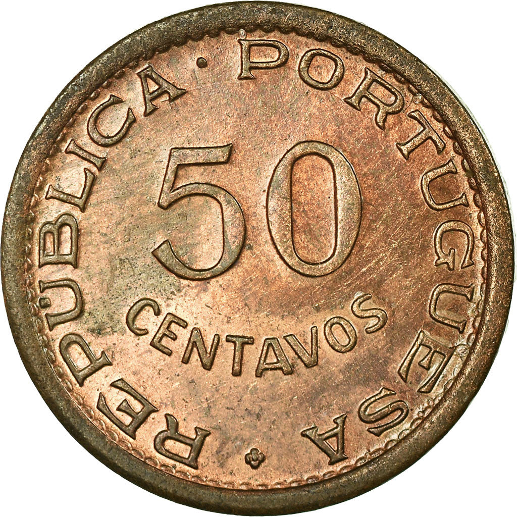 Coin, Guinea-Bissau, 50 Centavos, 1952, MS(63), Bronze, KM:8