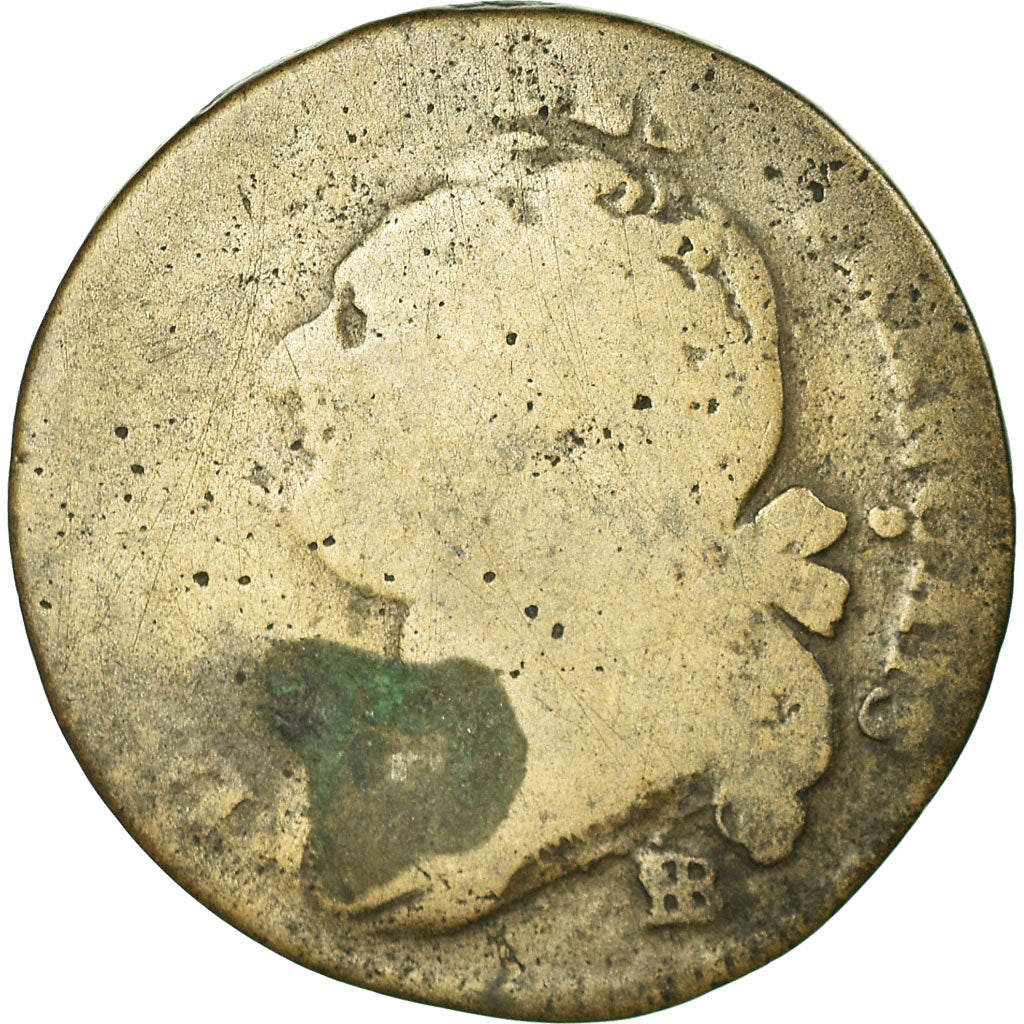 Munten, Frankrijk, 12 deniers français, 12 Deniers, 1792, Strasbourg, ZG