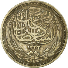 Coin, Egypt, Hussein Kamil, 10 Piastres, 1917, EF(40-45), Silver, KM:319