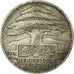 Coin, Lebanon, 25 Piastres, 1929, Paris, VF(30-35), Silver, KM:7, Lecompte:35