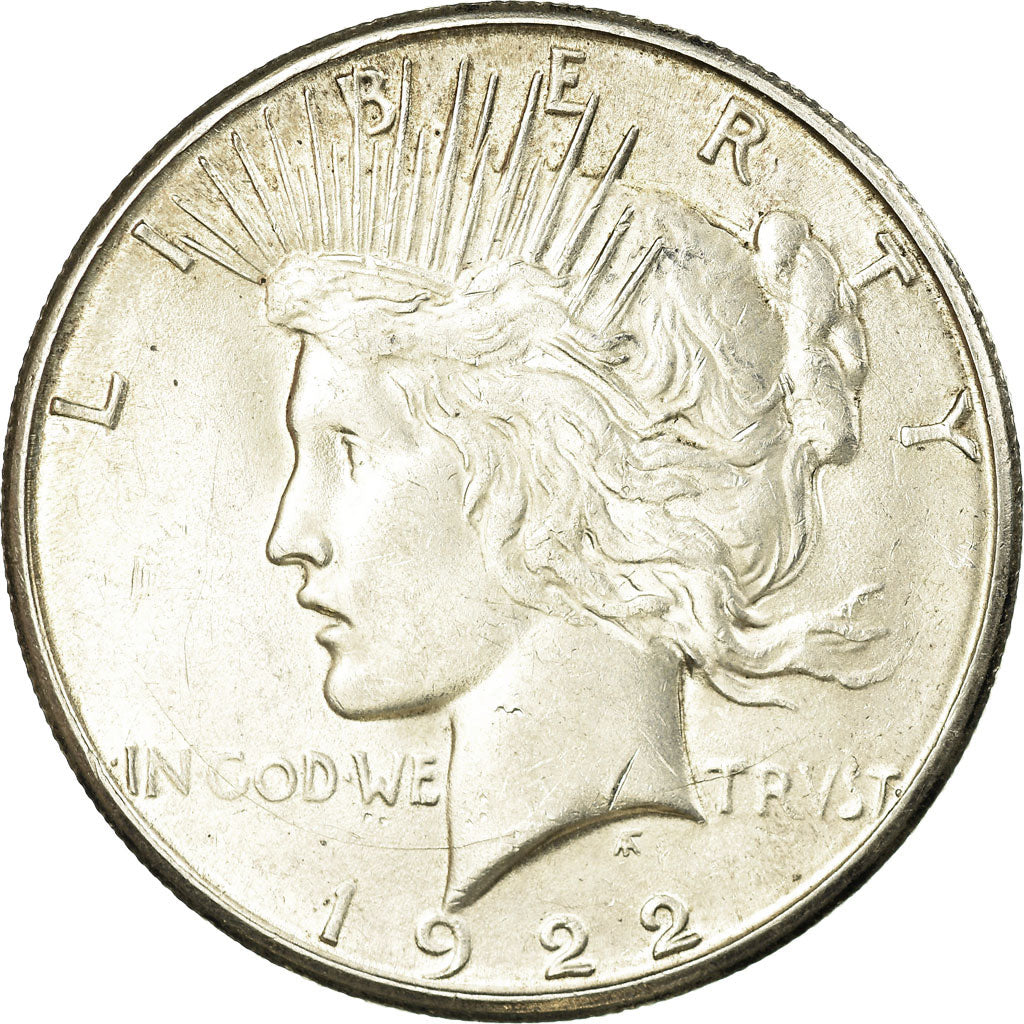 Coin, United States, Peace Dollar, Dollar, 1922, U.S. Mint, San Francisco
