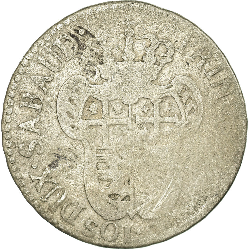 Coin, ITALIAN STATES, SARDINIA, Vittorio Amedeo III, 20 Soldi, Lira, 1796