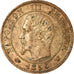 Moneta, Francja, Napoleon III, Napoléon III, Centime, 1856, Lille, AU(50-53)