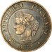 Monnaie, France, Cérès, 2 Centimes, 1878, Bordeaux, TTB, Bronze, Gadoury:105