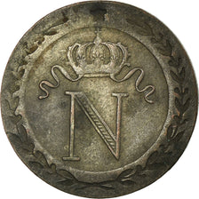 Moneda, Francia, Napoléon I, 10 Centimes, 1810, Rouen, MBC+, Vellón, KM:676.2