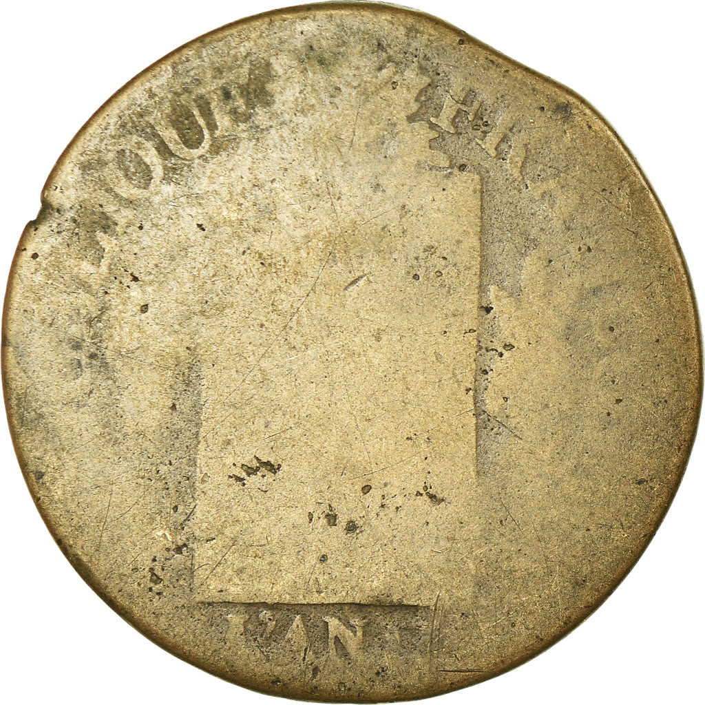 Moneta, Francia, Sol aux balances françoise, Sol, 1793, Strasbourg, B+, Bronzo