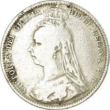 Coin, Great Britain, Victoria, 6 Pence, 1891, VF(30-35), Silver, KM:760