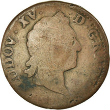 Munten, Frankrijk, Louis XV, Sol à la vieille tête, Sol, 1774, Toulouse, FR