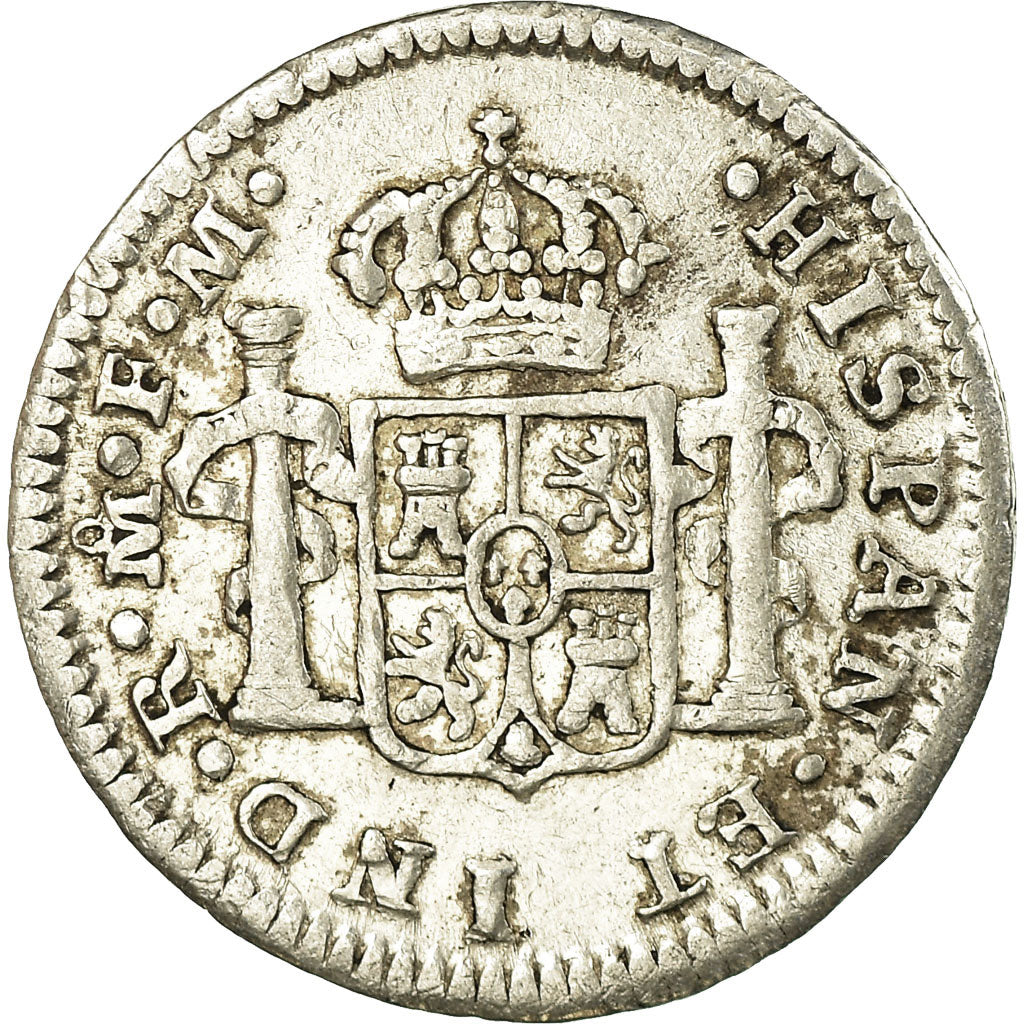 Moneta, Messico, Charles III, 1/2 Réal, 1774, Mexico City, MB+, Argento