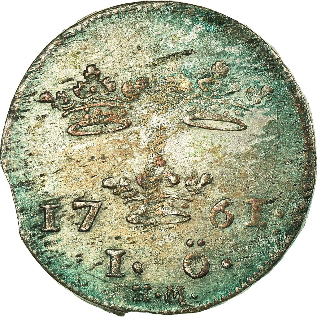 Moeda, Suécia, Adolf Frederick, Ore, 1761, AU(55-58), Prata, KM:472