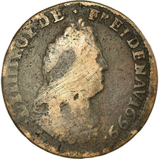 Moneta, Francia, Louis XIV, Liard de France au buste âgé, troisième type