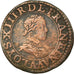 Moneta, Francja, Louis XIII, Double tournois, buste enfantin, Double Tournois