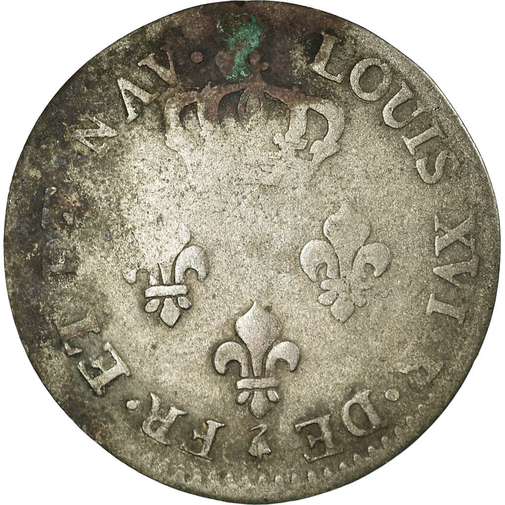 Coin, ISLE DE BOURBON, 3 Sous, 1781, Paris, VF(30-35), Billon