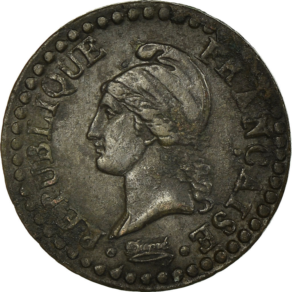 Monnaie, France, Dupré, Centime, 1797, Paris, TTB+, Bronze, Gadoury:76, KM:646