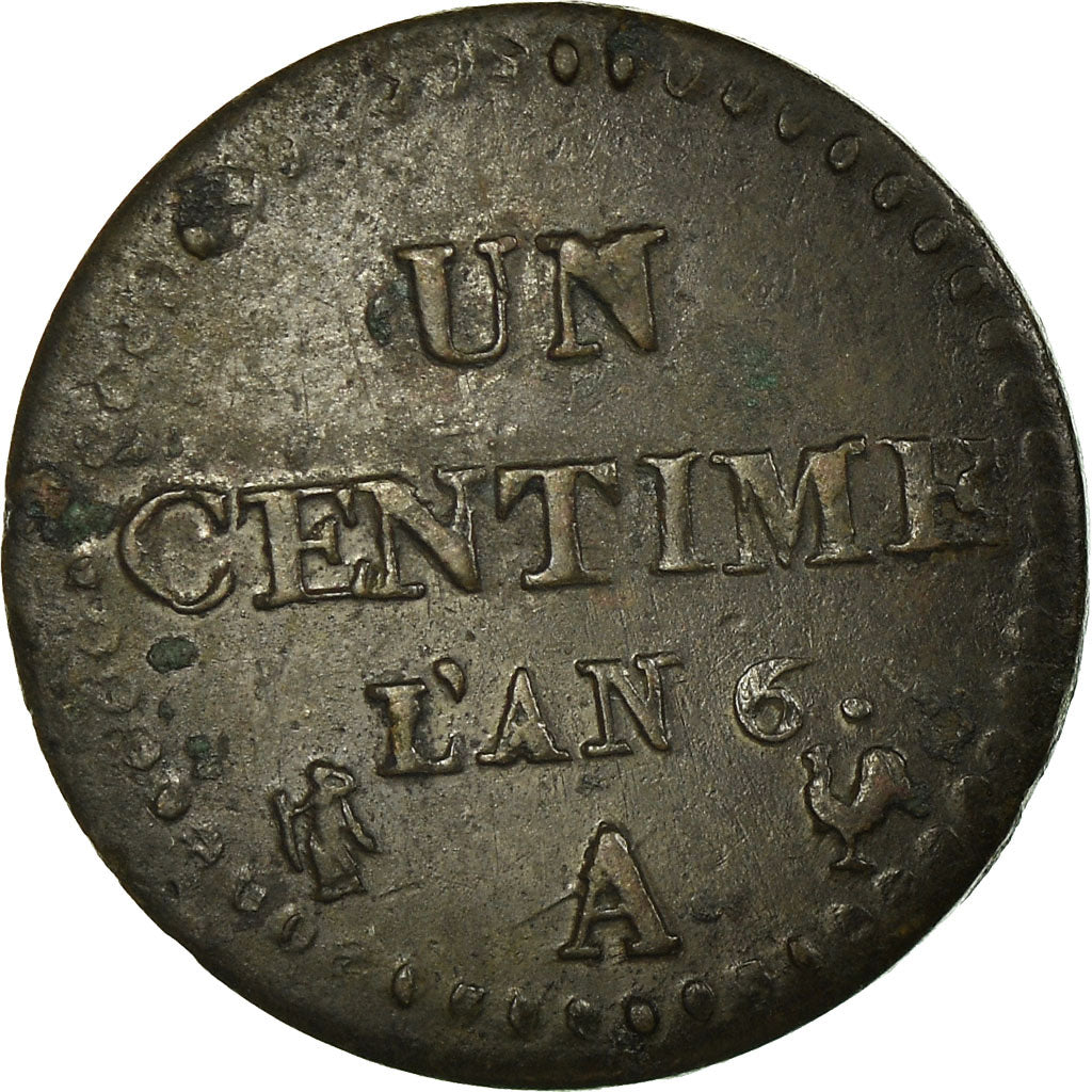 Monnaie, France, Dupré, Centime, 1797, Paris, TTB+, Bronze, Gadoury:76, KM:646