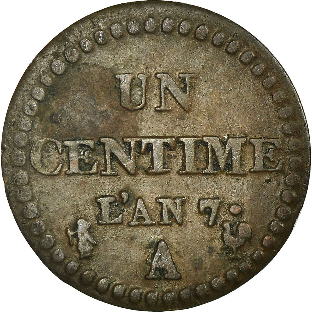 Coin, France, Dupré, Centime, 1798, Paris, EF(40-45), Bronze, KM:646
