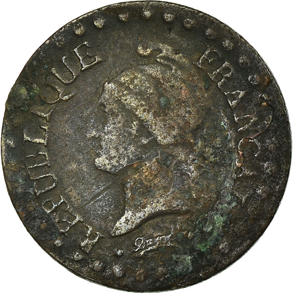 Coin, France, Dupré, Centime, 1797, Paris, VF(30-35), Bronze, KM:646