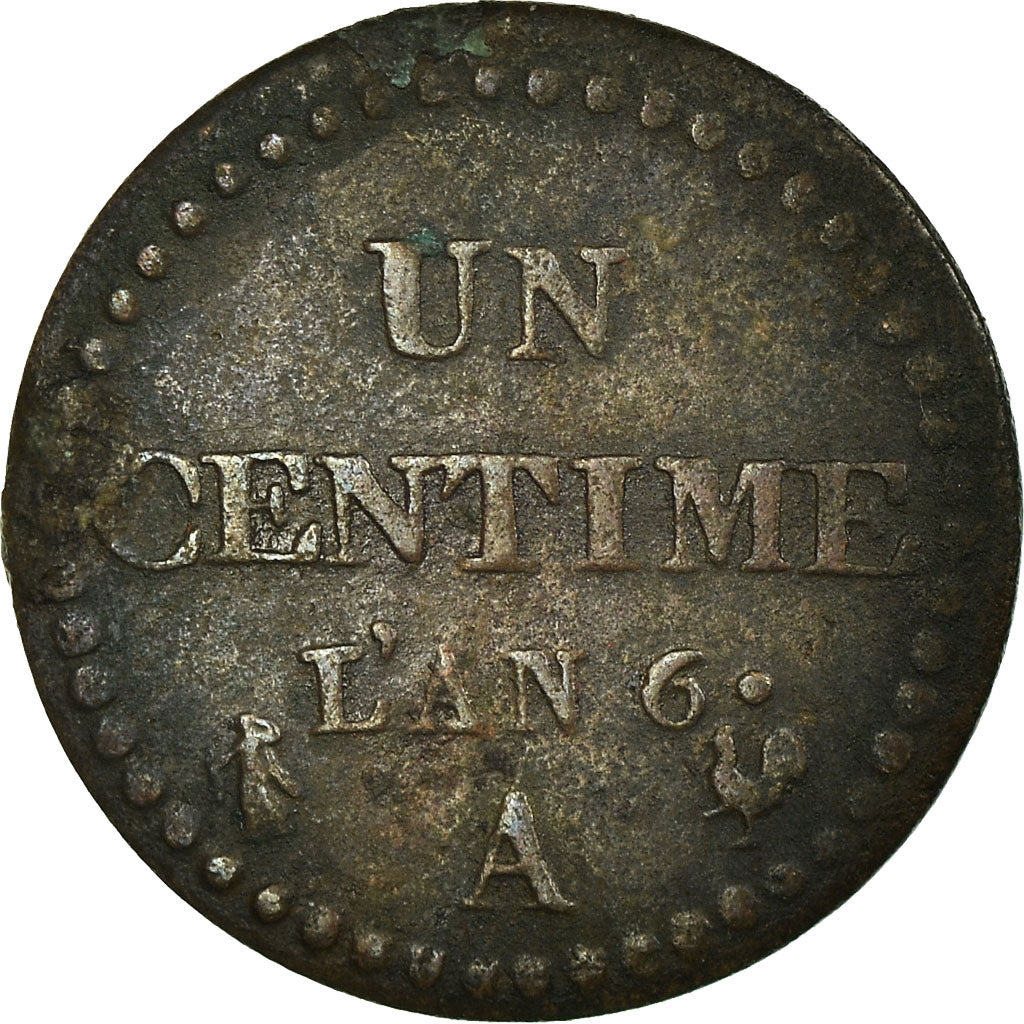 Coin, France, Dupré, Centime, 1797, Paris, VF(30-35), Bronze, KM:646