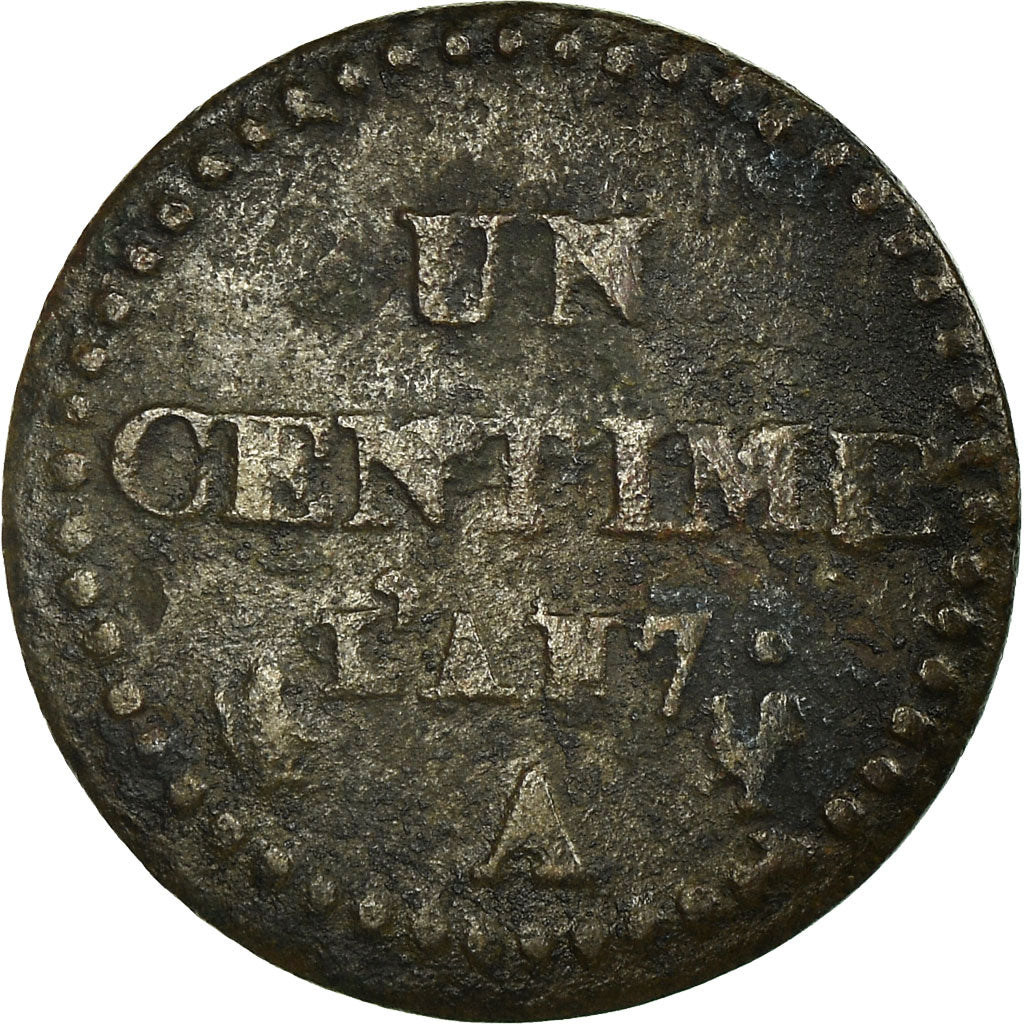 Coin, France, Dupré, Centime, 1798, Paris, VF(30-35), Bronze, KM:646