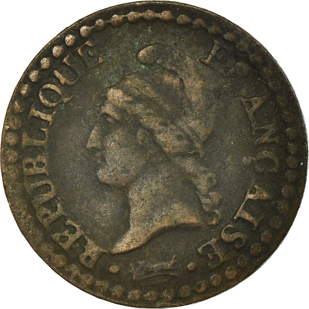 Moneda, Francia, Dupré, Centime, 1798, Paris, BC+, Bronce, KM:646