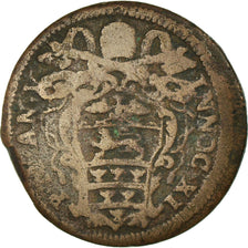 VATICAN CITY, Quattrino, 1680, Roma, VF(30-35), Copper