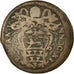 VATICAN CITY, Quattrino, 1680, Roma, VF(30-35), Copper