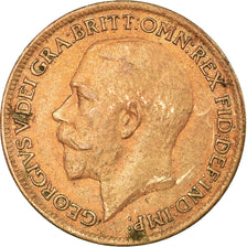 Coin, Great Britain, George V, Farthing, 1916, EF(40-45), Bronze, KM:808.1
