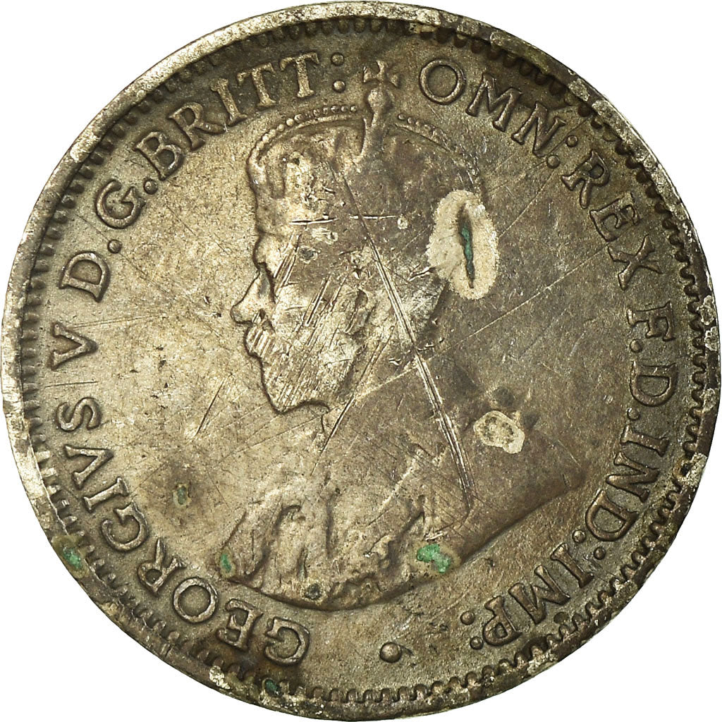 Coin, Australia, George V, Threepence, 1919, Melbourne, VF(30-35), Silver, KM:24