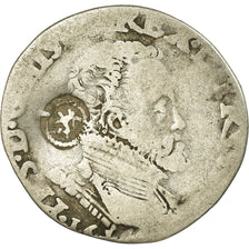 Munten, Lage Spaanse landen, Filip II, 1/5 Ecu, 1566, Overijssel, Countermark