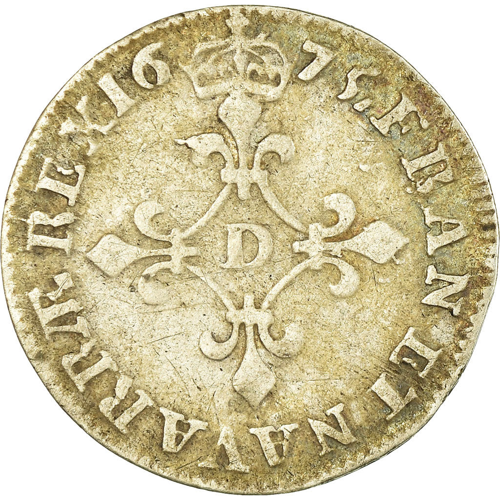 Monnaie, France, Louis XIV, 4 Sols dits « des Traitants », 4 Sols, 1675