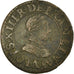 Moneta, Francja, Louis XIII, Double tournois, buste enfantin, Double Tournois