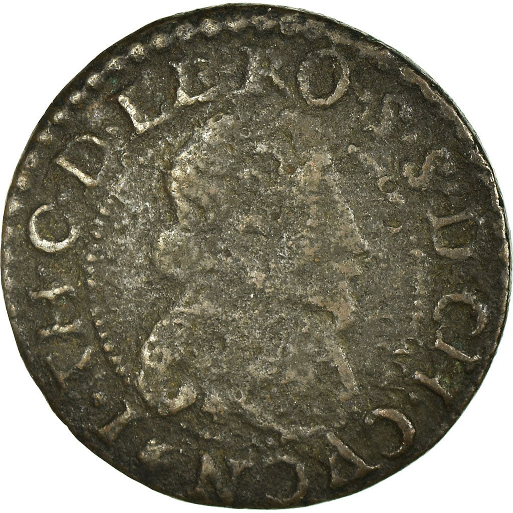 Münze, Frankreich, Ardennes, Jean-Théodore, Double Tournois, 1633, Cugnon, S