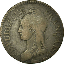 Coin, France, Dupré, 5 Centimes, 1796, Paris, VF(30-35), Bronze, KM:640.1