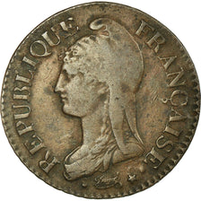 Coin, France, Dupré, 5 Centimes, 1799, Metz, VF(30-35), Bronze, KM:640.2