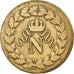 Moneta, Francja, Napoléon I, Decime, 1814, Strasbourg, VF(30-35), Bronze