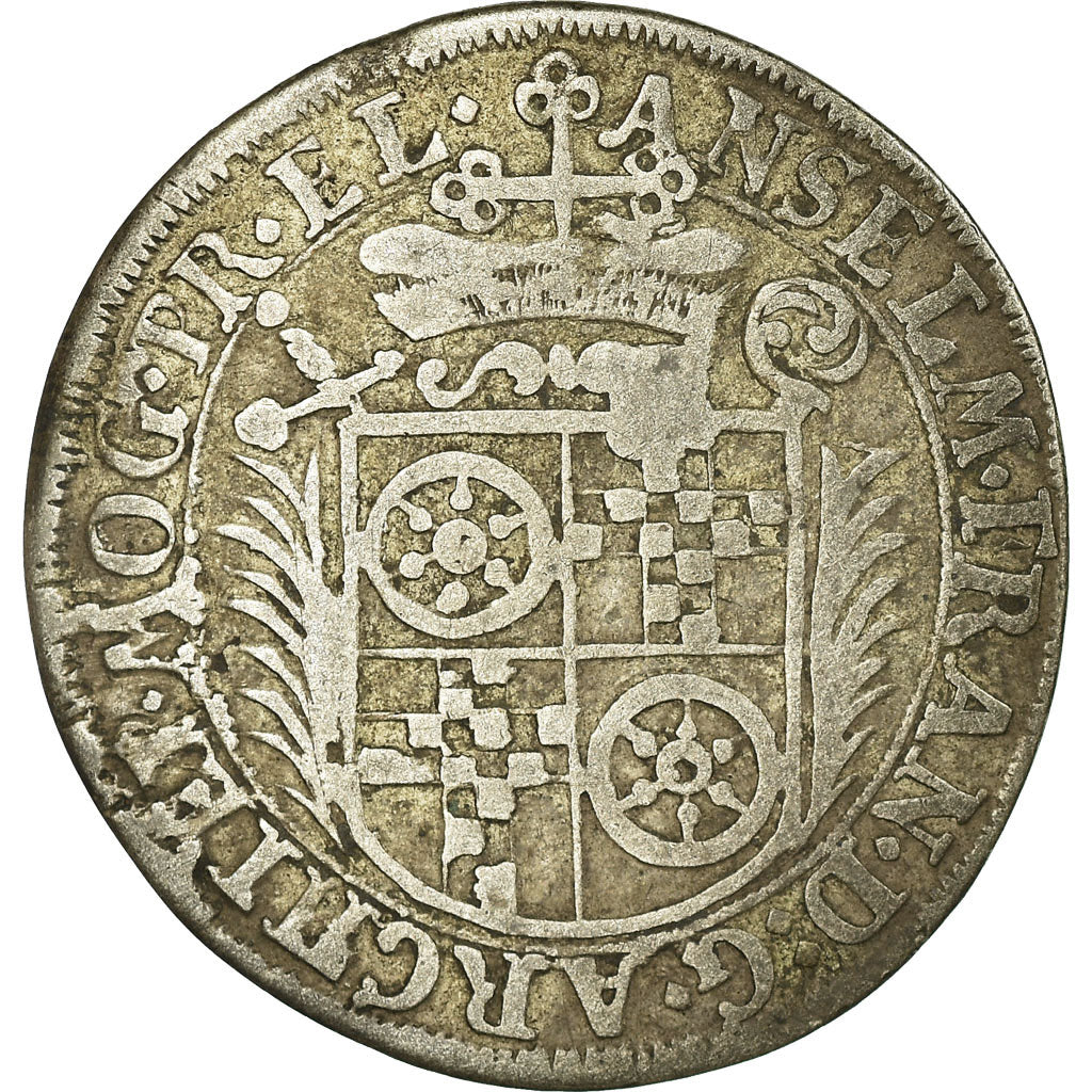 Münze, Deutsch Staaten, MAINZ, 12 Kreuzer, 1694, Mayence, S+, Silber, KM:208