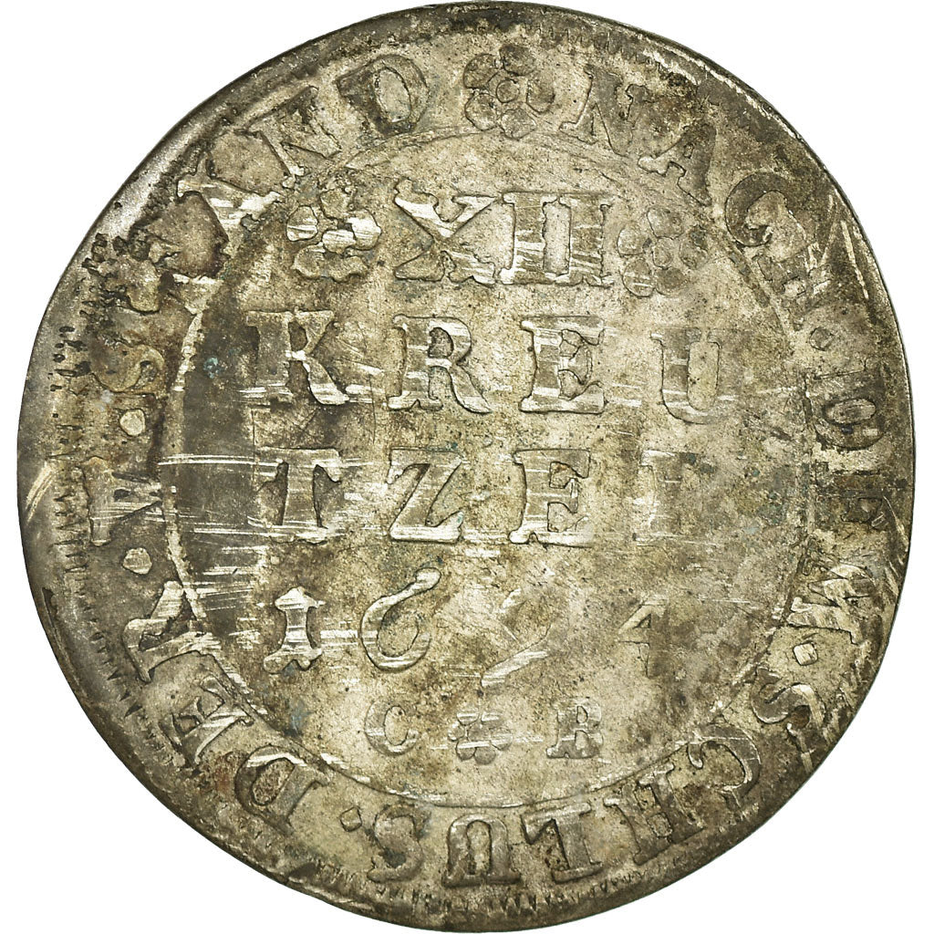 Münze, Deutsch Staaten, MAINZ, 12 Kreuzer, 1694, Mayence, S+, Silber, KM:208