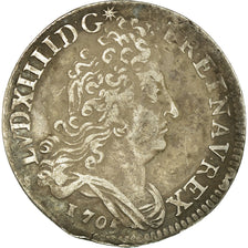 Moeda, França, Louis XIV, 10 Sols aux insignes, 10 Sols-1/8 Ecu, 1705, Paris