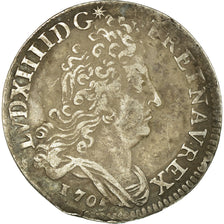 Moneta, Francia, Louis XIV, 10 Sols aux insignes, 10 Sols-1/8 Ecu, 1705, Paris