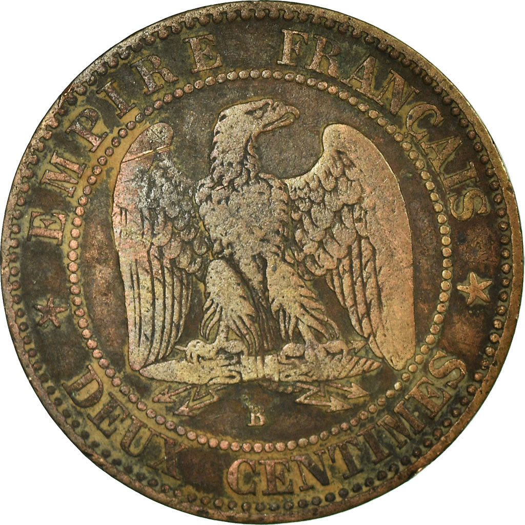 Munten, Frankrijk, Napoleon III, Napoléon III, 2 Centimes, 1854, Lyon, FR