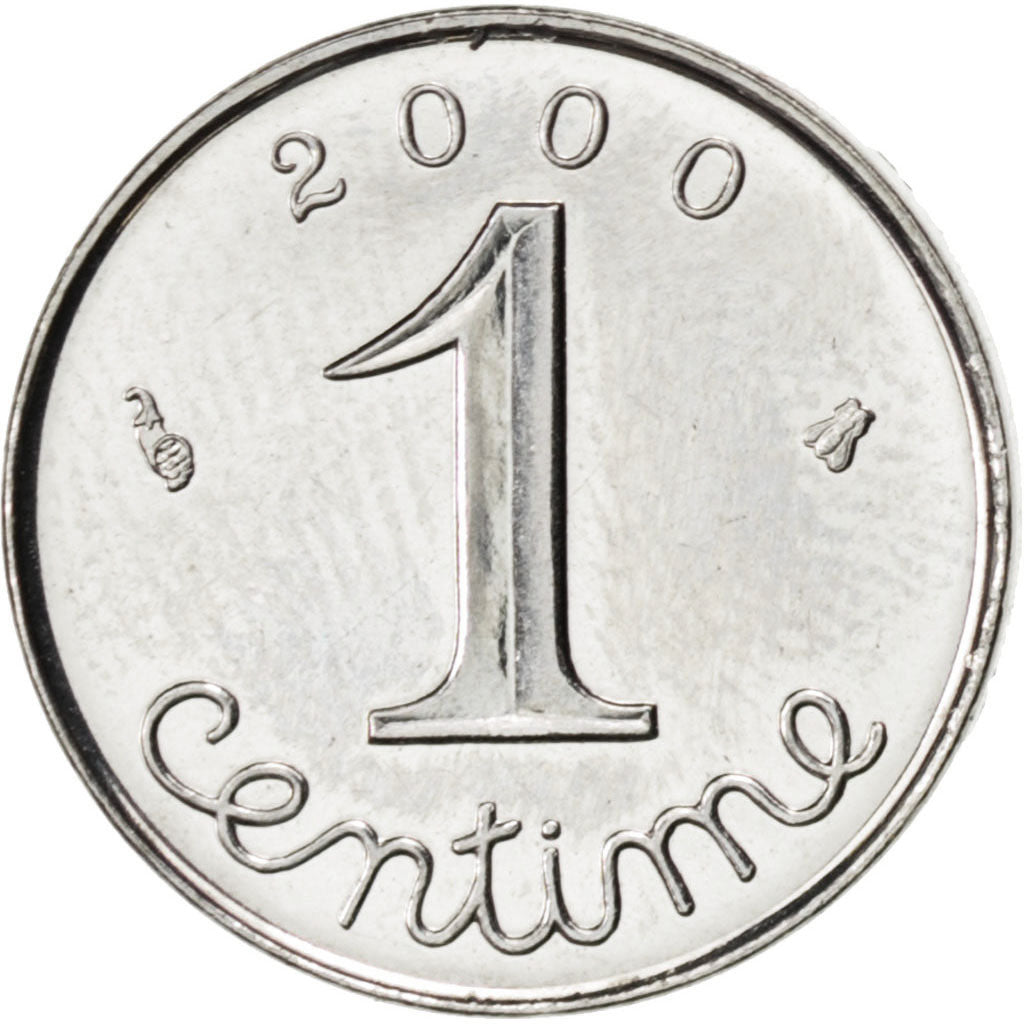 Vème République, 1 Centime Epi 2000 rebord, KM 928