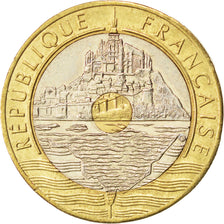FRANCE, Mont Saint Michel, 20 Francs, 1992, KM #1008.2, MS(60-62),...